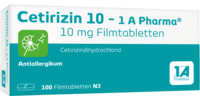 CETIRIZIN 10-1A Pharma Filmtabletten